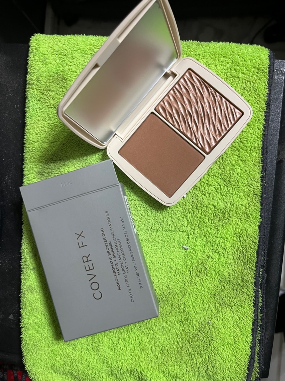 COVER FX Bronzer & Highlight Duo — Warm Brown & Champagne Shimmer
